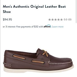 Authentic Original Leather Boat Shoe